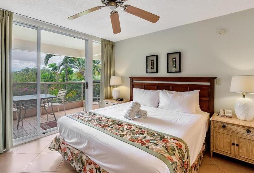 庭の見える1ベッドルームアパートメント, Castle At Maui Banyan