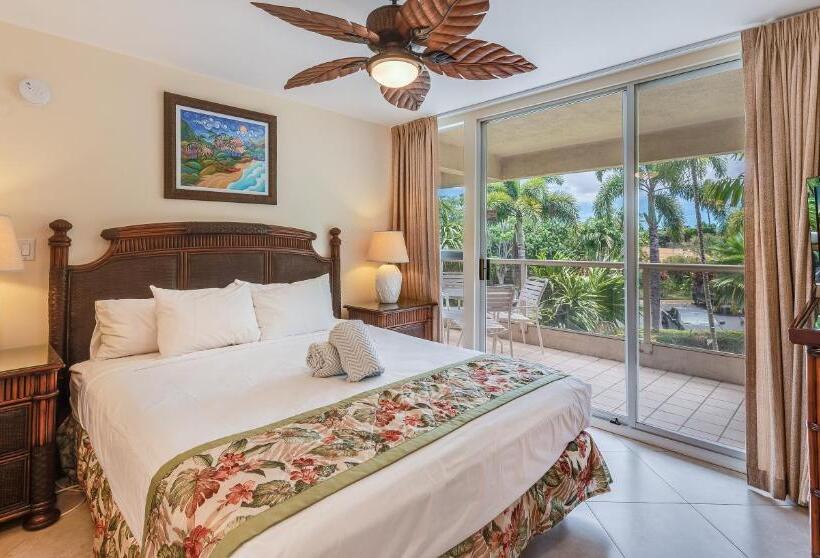 庭の見える1ベッドルームアパートメント, Castle At Maui Banyan