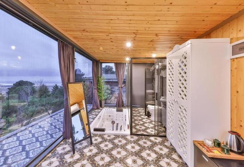 اتاق استاندارد با وان آب گرم, Agva Teras Garden Hotel & Bungalow