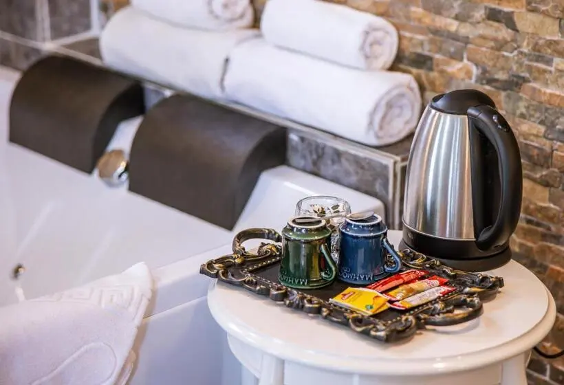 オーシャンビューデラックスルームバルコニー付き, Agva Teras Garden Hotel & Bungalow
