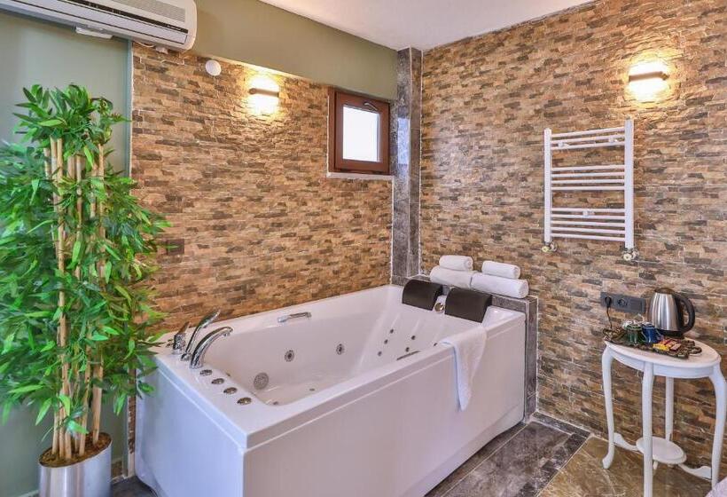 اتاق لوکس با بالکن و چشم‌انداز دریا, Agva Teras Garden Hotel & Bungalow