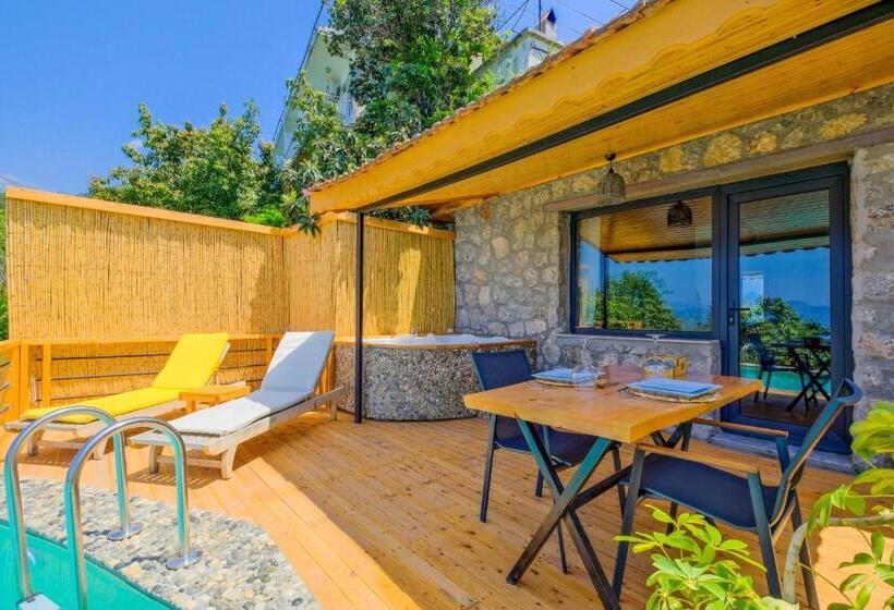 Люкс с Бассейном, Faralya Yoruk Evi Suite   Adults Only
