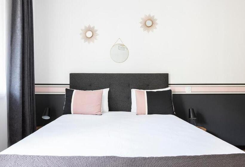 带大床的标准工作室, Apparts  Rennes Bnb Duhamel  Centre Gare