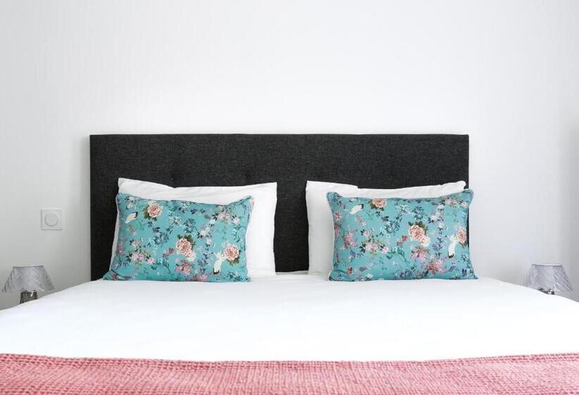 带大床的标准工作室, Apparts  Rennes Bnb Duhamel  Centre Gare