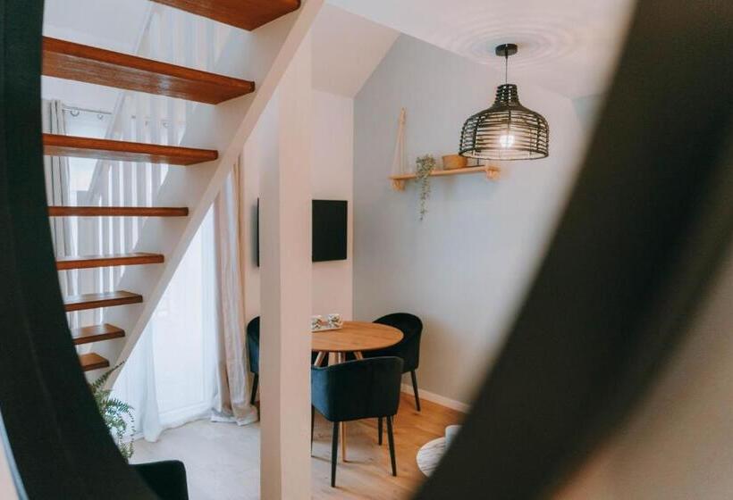 带1个卧室的豪华公寓, Apparts  Rennes Bnb Duhamel  Centre Gare