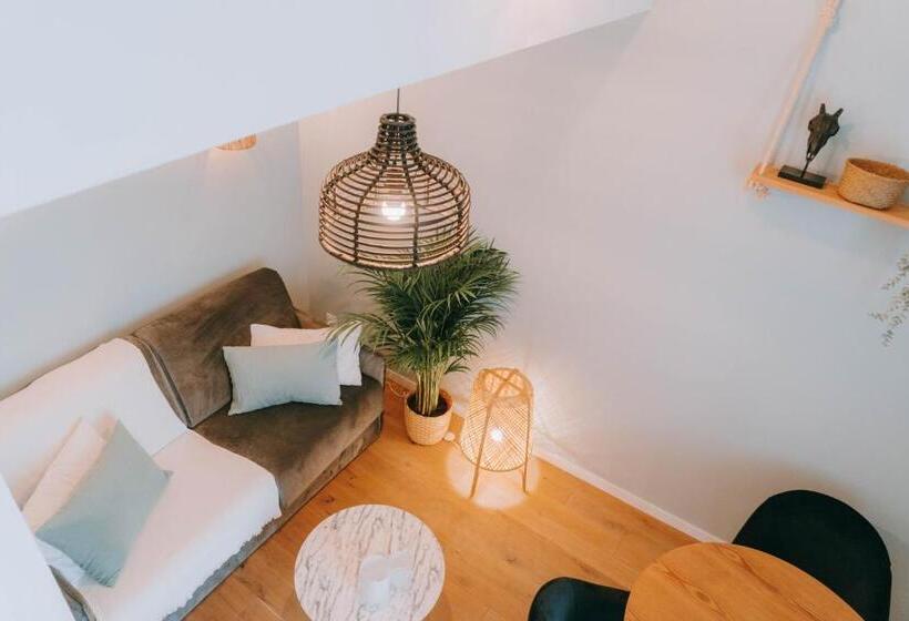 带1个卧室的豪华公寓, Apparts  Rennes Bnb Duhamel  Centre Gare