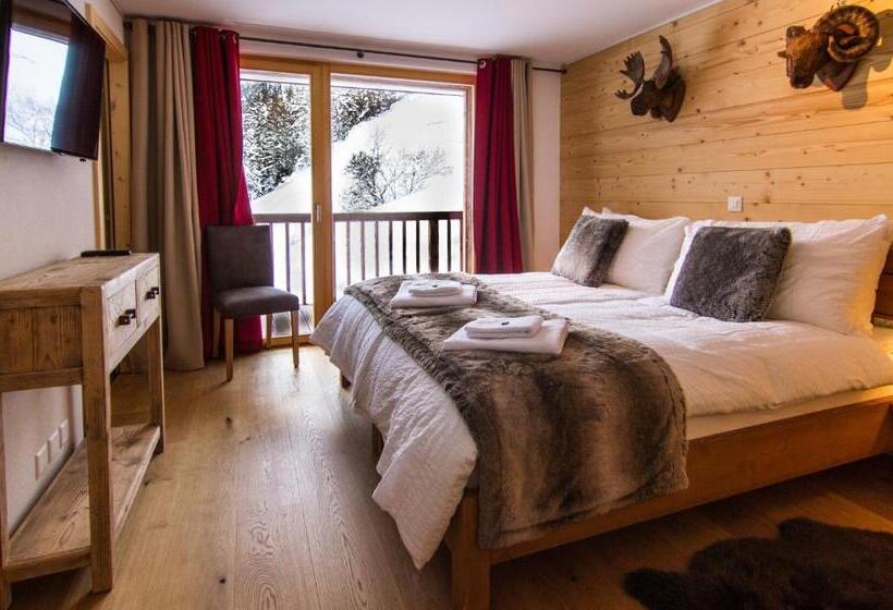 דירת דלוקס 3 חדרי שינה, Chalet Les Rahâs By Mrs Miggins
