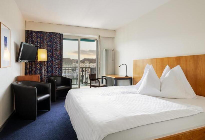 غرفة ديلوكس مطلة على النهر, Merian Basel Self Check In