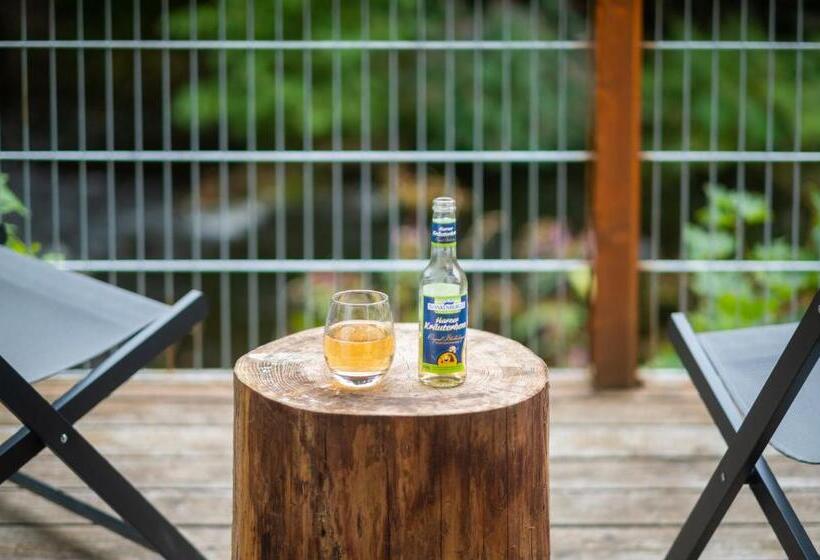 テラス付きスタンダードルーム, Bodetaler Basecamp Lodge   Bergsport  Und Naturerlebnis