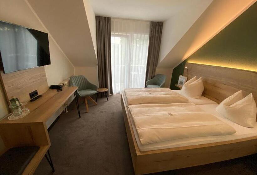 バルコニー付きスタンダードルーム, & Restaurant Kronenhof Am Weser Radweg