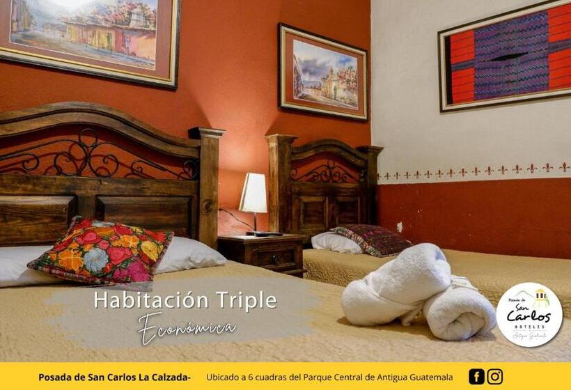 اتاق استاندارد سه نفره, Posada De San Carlos La Calzada