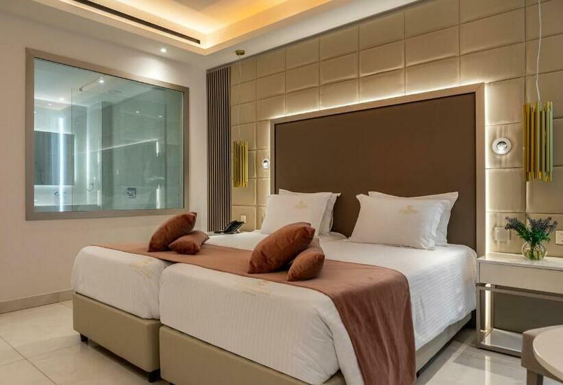 غرفة سوبيريور ذات إطلالة جانبية على البحر, Chrysomare Beach Hotel & Resort