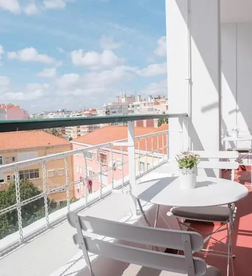 اتاق لوکس با بالکن, 4u Lisbon Suites & Guesthouse Vii Airport