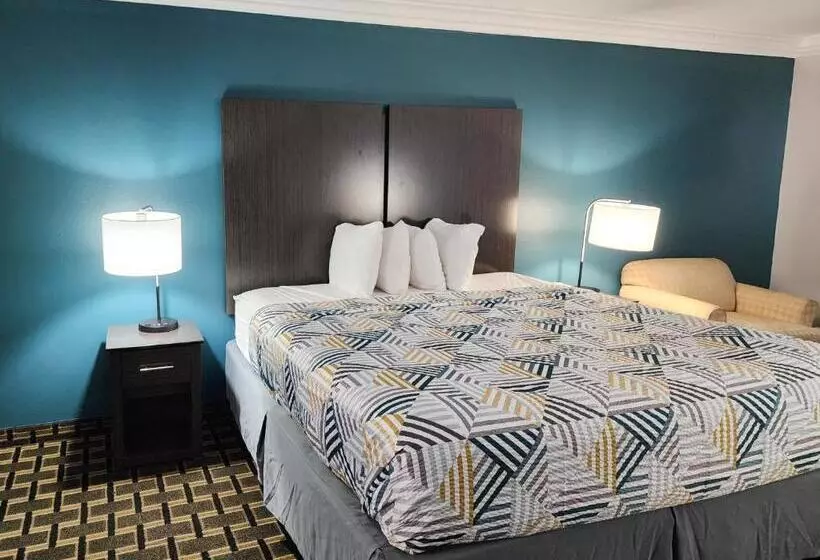 身障者適用キングサイズベッドルーム, Motel 6 Crowley, La