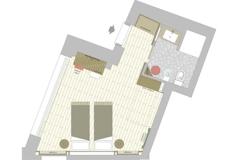 スーペリアトリプルルーム, Agriturismo Bio Ca' Pianazòla