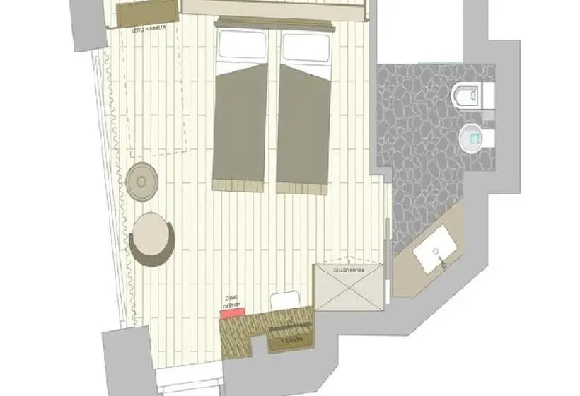 デラックストリプルルーム, Agriturismo Bio Ca' Pianazòla