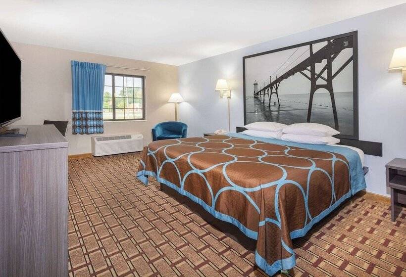 适合残疾人士使用的带双人床的标准间, Super 8 By Wyndham Marysville/port Huron Area