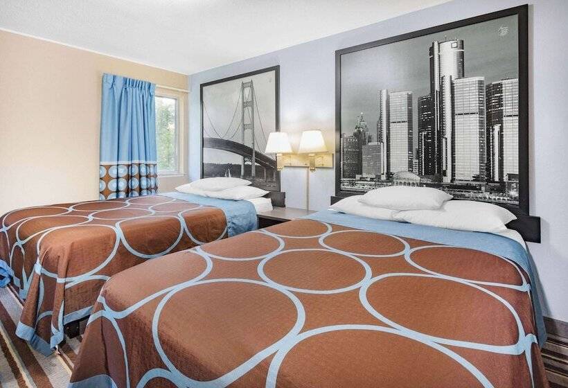 带2个双人床的标准工作室, Super 8 By Wyndham Marysville/port Huron Area