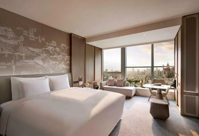 キングサイズベッドのデラックスルーム, Kempinski Hotel Nanjing