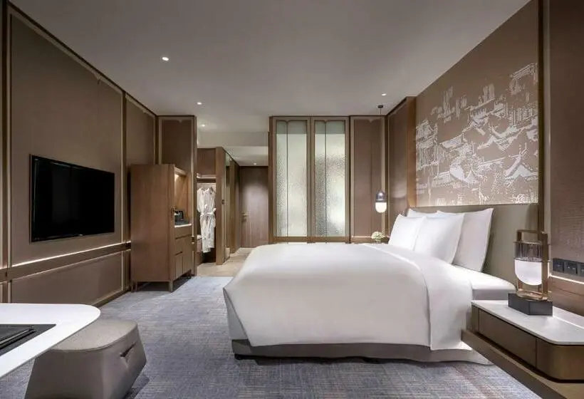 キングサイズベッドのデラックスルーム, Kempinski Hotel Nanjing