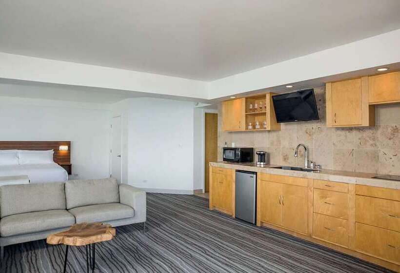带海景的标准工作室, Home2 Suites By Hilton Ormond Beach Oceanfront