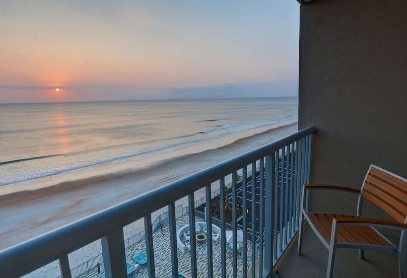 带双人床的标准工作室, Home2 Suites By Hilton Ormond Beach Oceanfront