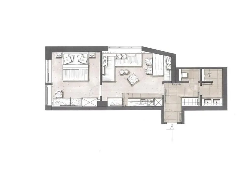 １ベッドルームアパートメント, Apparthotel Zirbenhof