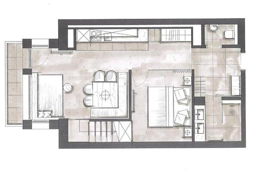 شقة دور أخير غرفة نوم واحدة, Apparthotel Zirbenhof