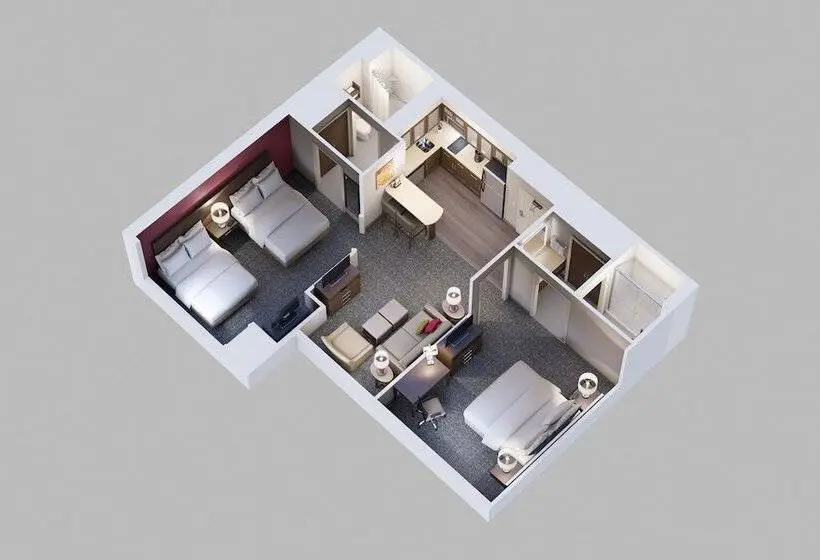 ２ベッドスイートルーム, Staybridge Suites   Denton, An Ihg