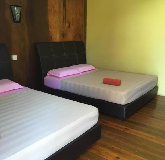 家庭房带园景, Samudra Beach Chalet