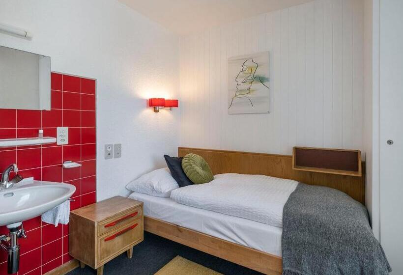 スタンダードシングルルーム, Hôtel Historique Chez Elsy   Crans Sapins