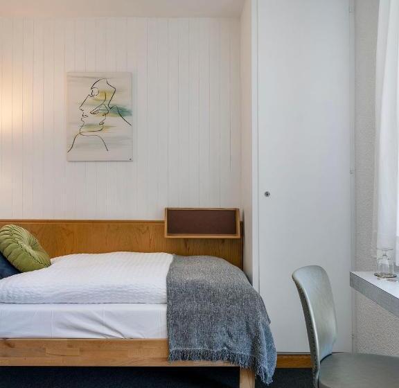 スタンダードシングルルーム, Hôtel Historique Chez Elsy   Crans Sapins