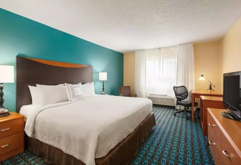 キングサイズベッドのスタンダードルーム, Fairfield Inn & Suites Omaha East/council Bluffs, Ia