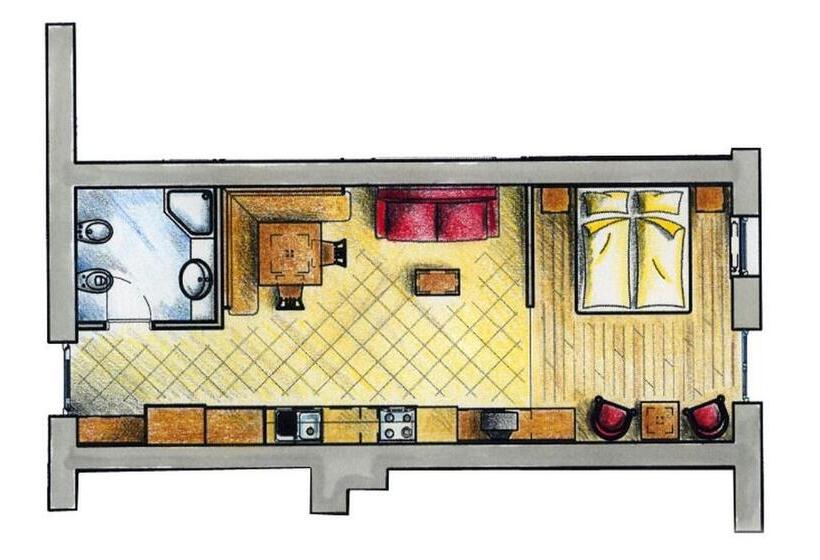 １ベッドルームアパートメント, Am Rainell Hof