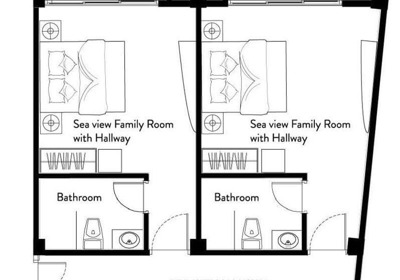 آپارتمان 2 خوابه با چشم‌انداز دریا, Ranthari Hotel And Spa Ukulhas Maldives