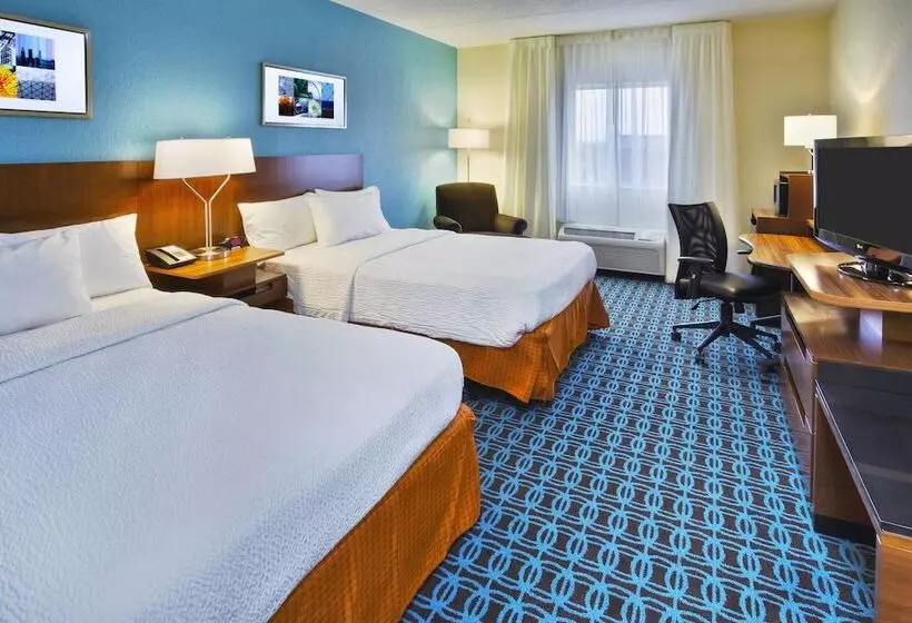 ２ダブルベッドのスタンダードルーム, Fairfield Inn Owensboro