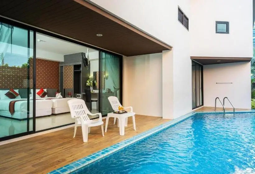 اتاق استاندارد چهارنفره با بالکن, The Thames Pool Access Resort & Villa   Sha Extra Plus