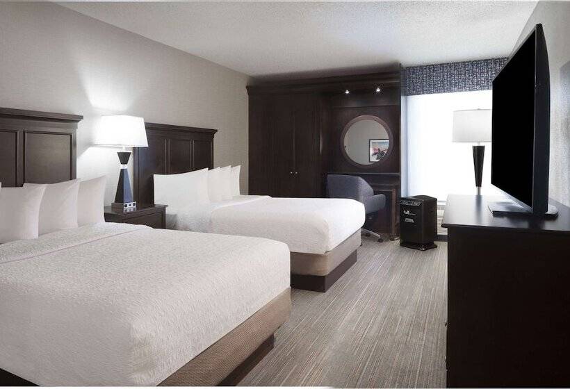 ２ダブルベッドのスタンダードルーム, Hampton Inn Evansville