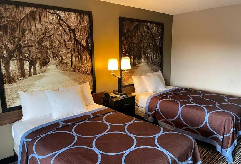 Standard Szoba King Size Bed, Super 8 By Wyndham Elberton