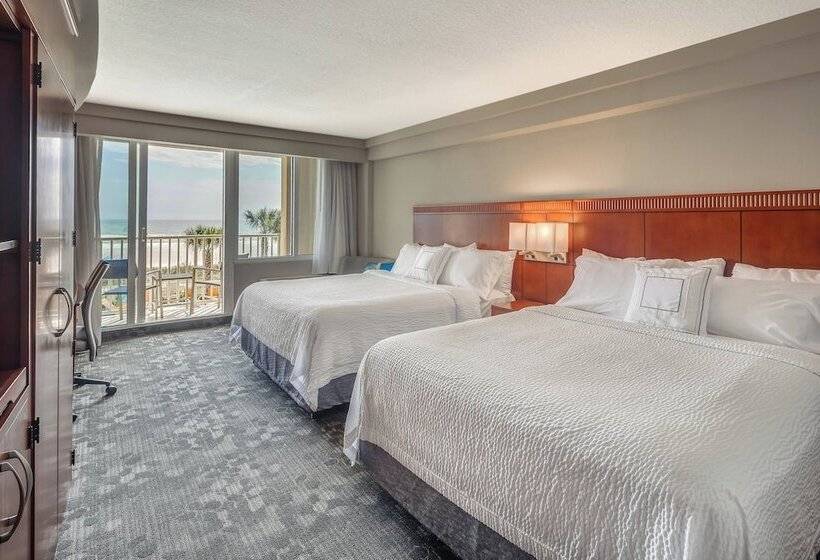 غرفه قياسيه سريرين مزدوجين, Courtyard By Marriott Jacksonville Beach Oceanfront