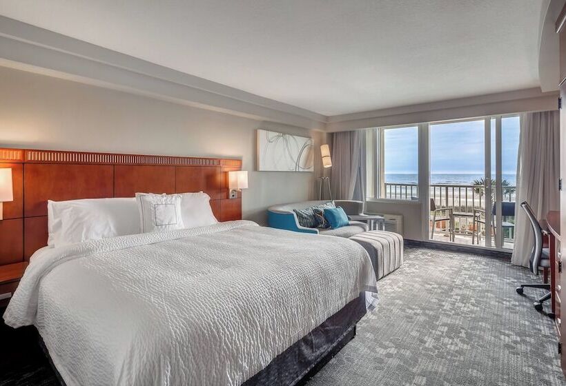 Номер Стандарт Двуспальная Кровать Вид на Море, Courtyard By Marriott Jacksonville Beach Oceanfront