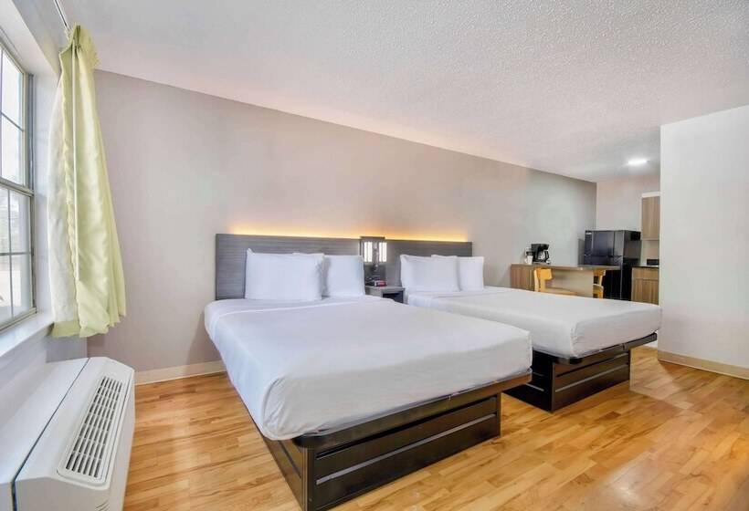 带2个双人床的标准工作室, Studio 6san Antonio, Tx  Six Flags