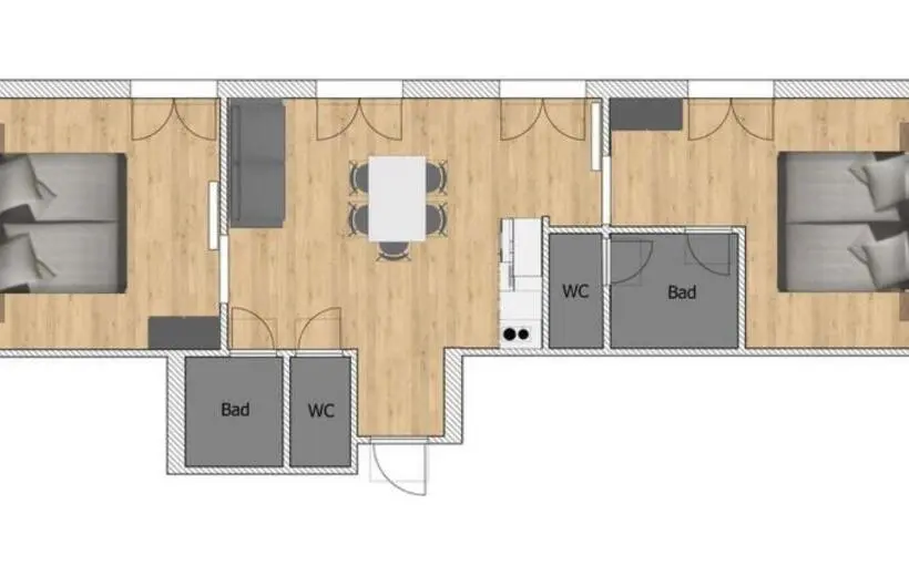 2ベッドルームアパートメント, Haus österreich Familie Digruber