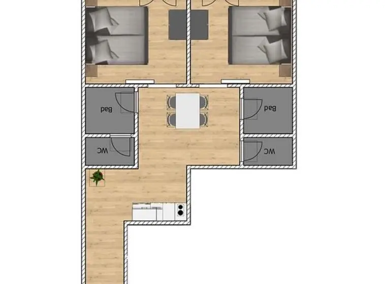 2ベッドルームアパートメント, Haus österreich Familie Digruber