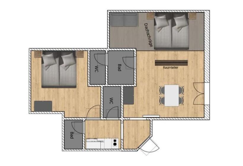 شقة غرفة واحدة, Haus österreich Familie Digruber
