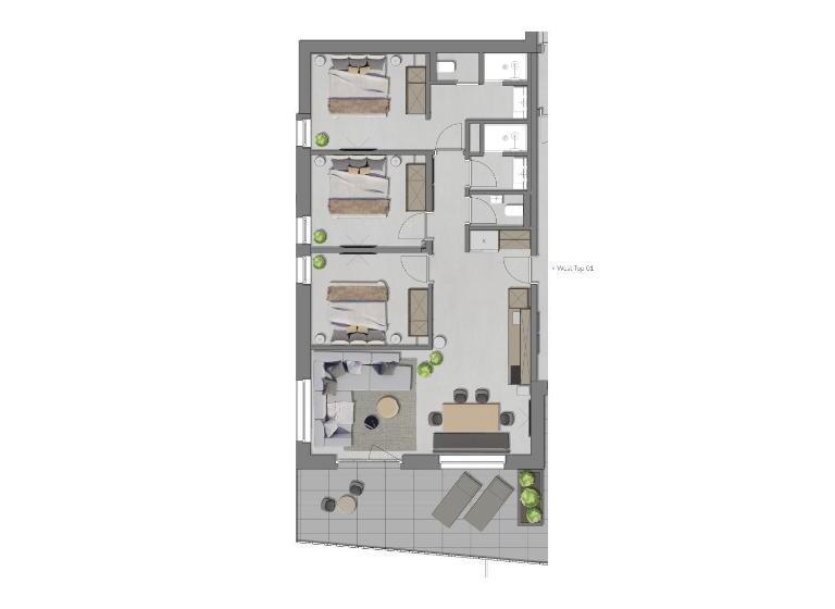 Апартаменты Deluxe 1 Спальня, Going Triple A Apartments West