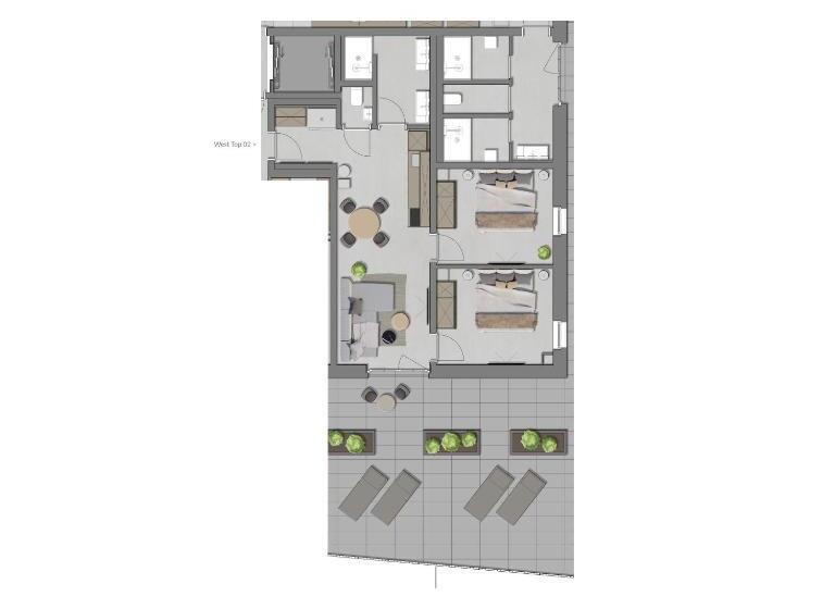 Апартаменты 1 Спальня Вид на Бассейн, Going Triple A Apartments West