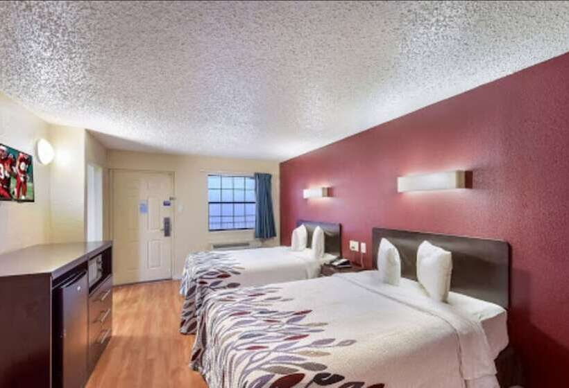 带2个双人床的标准工作室, Red Roof Inn Plano