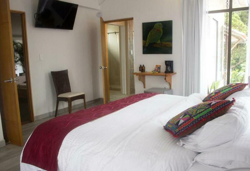 디럭스 룸 가든 전망, Cotinga Hotel Spa