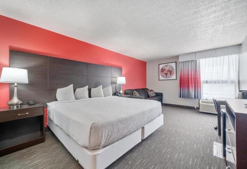 스탠다드 룸 킹사이즈 침대, Ramada By Wyndham Sioux Falls Airport   Waterpark Resort & Event Center